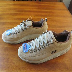 Tan leather Skechers shape ups womens 7 1/2